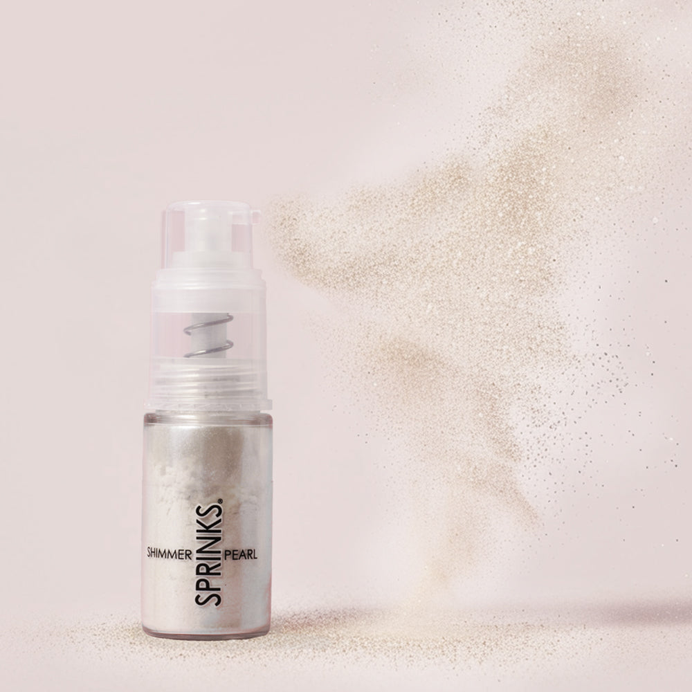 Edible Pump Shimmer Spray - Pearl – Bake and Decorate Co